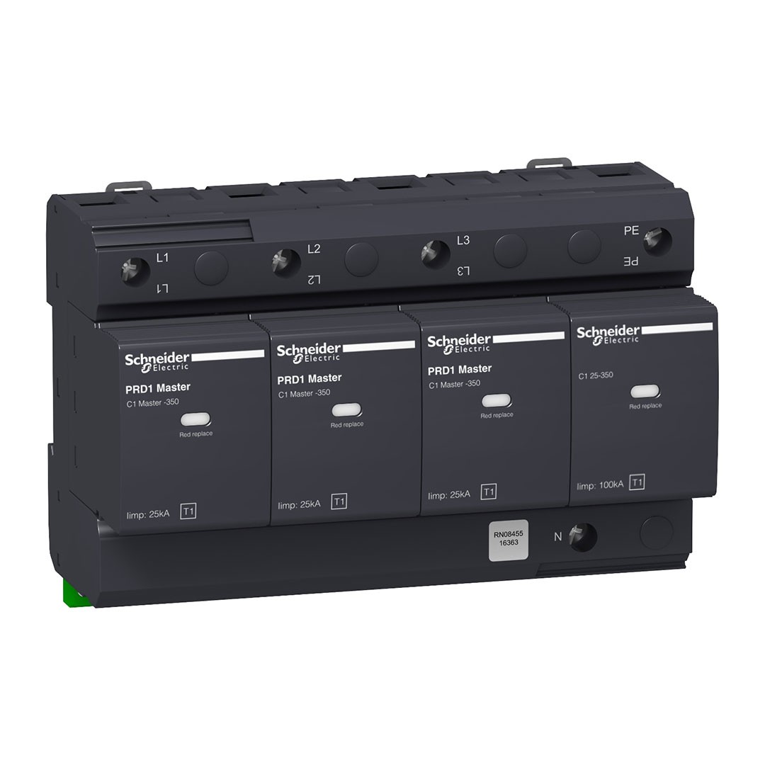 Schneider 16363 PRD1 3P+N Sabit ve Kartuşlu Tip Parafudr