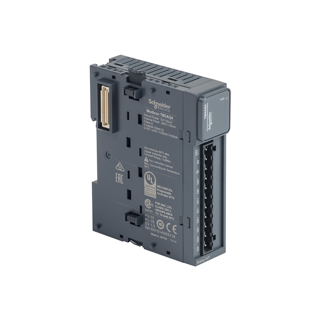 Schneider TM3AQ4 Analog Çıkış Modülü