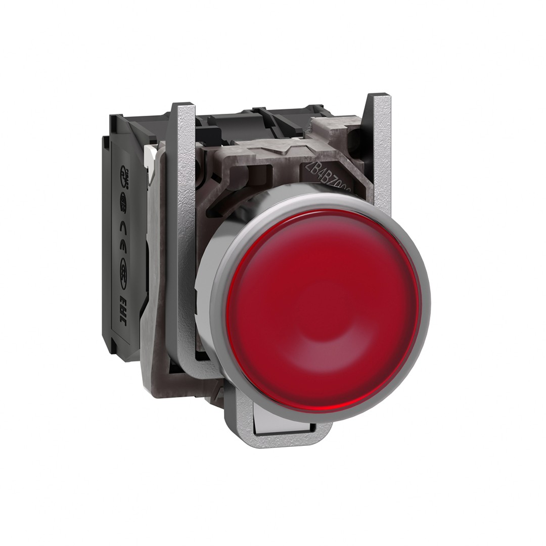 Schneider XB4BW34M5 Korumalı Ledli Işıklı Kırmızı Buton