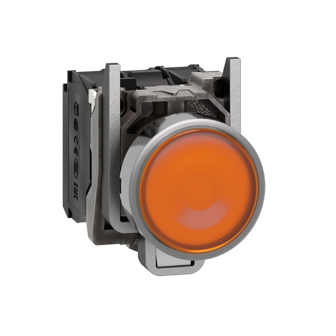 Schneider XB4BW35M5 Korumalı Ledli Işıklı Turuncu Buton
