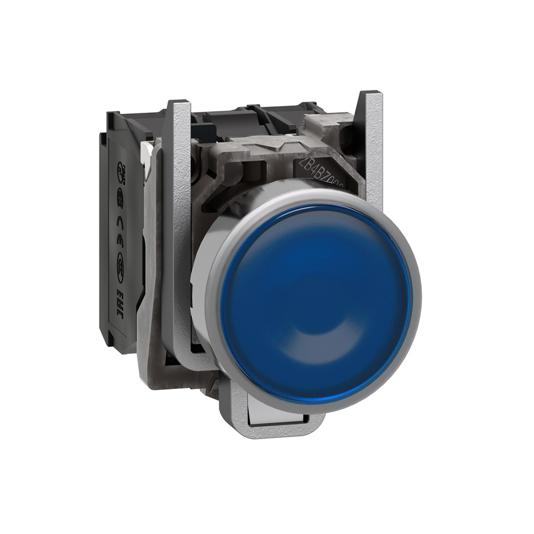 Schneider XB4BW36M5 Korumalı Ledli Işıklı Mavi Buton
