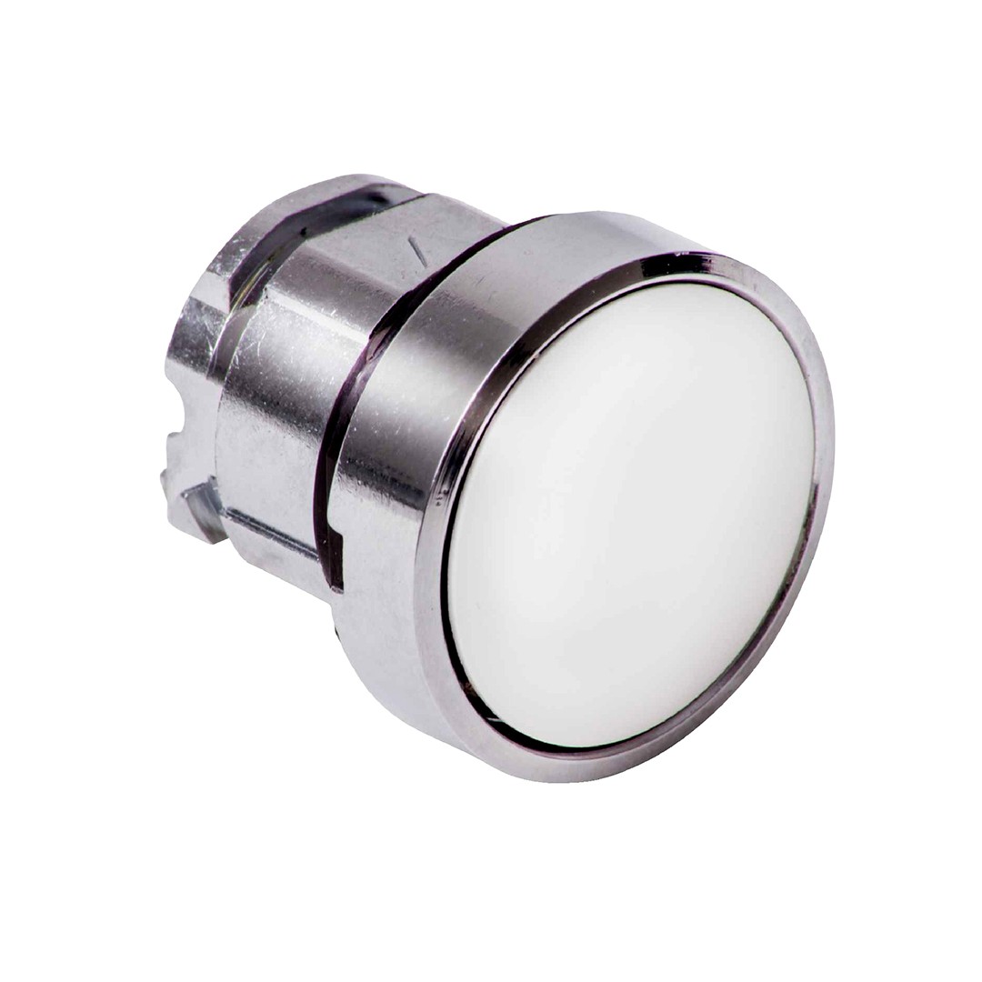 Schneider ZB4BH01 İtmeli İşaretsiz Beyaz Sıva Altı Basmalı Buton Başlığı