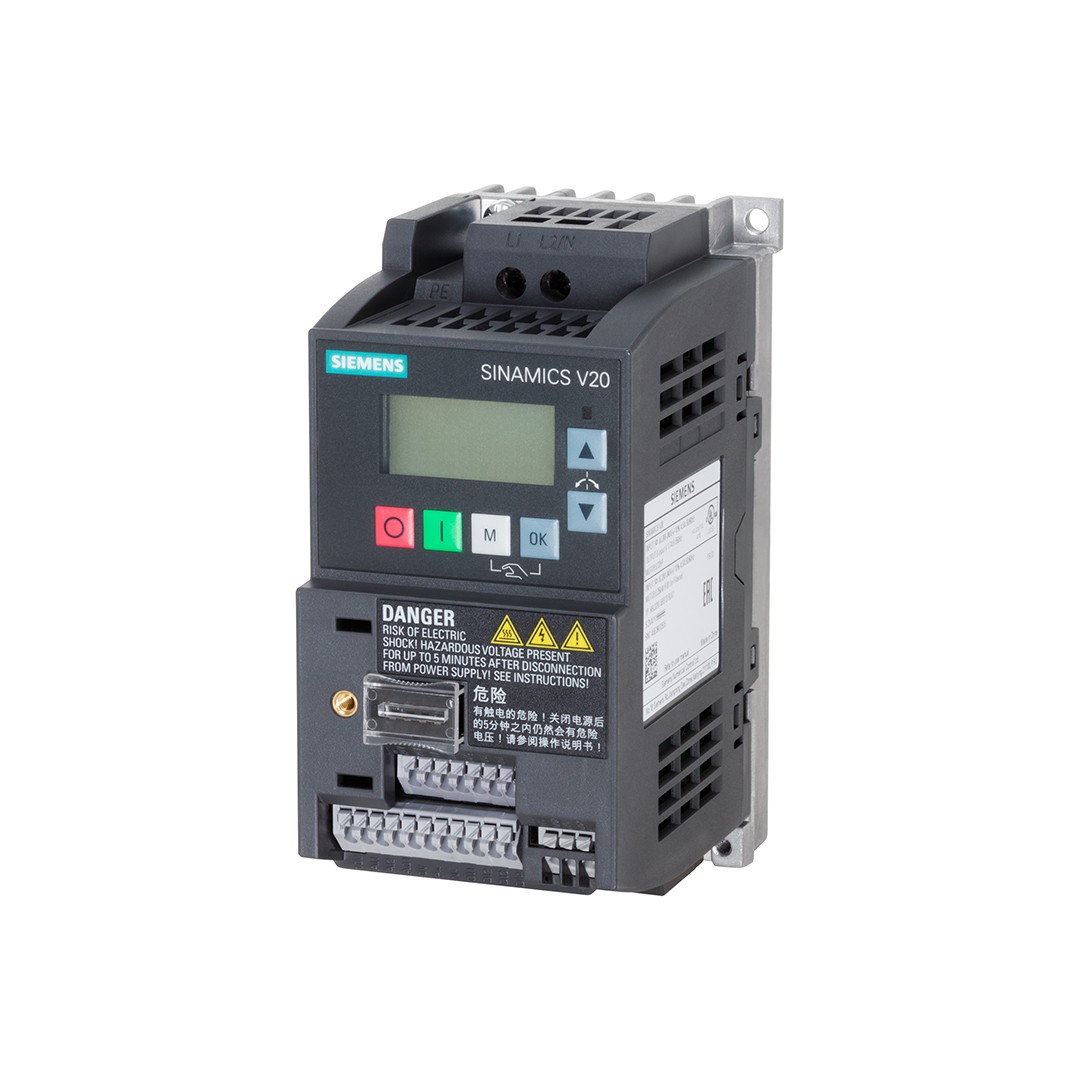 Siemens 6SL3210-5BB12-5UV1 SINAMICS V20 0,25 KW 1F/3F