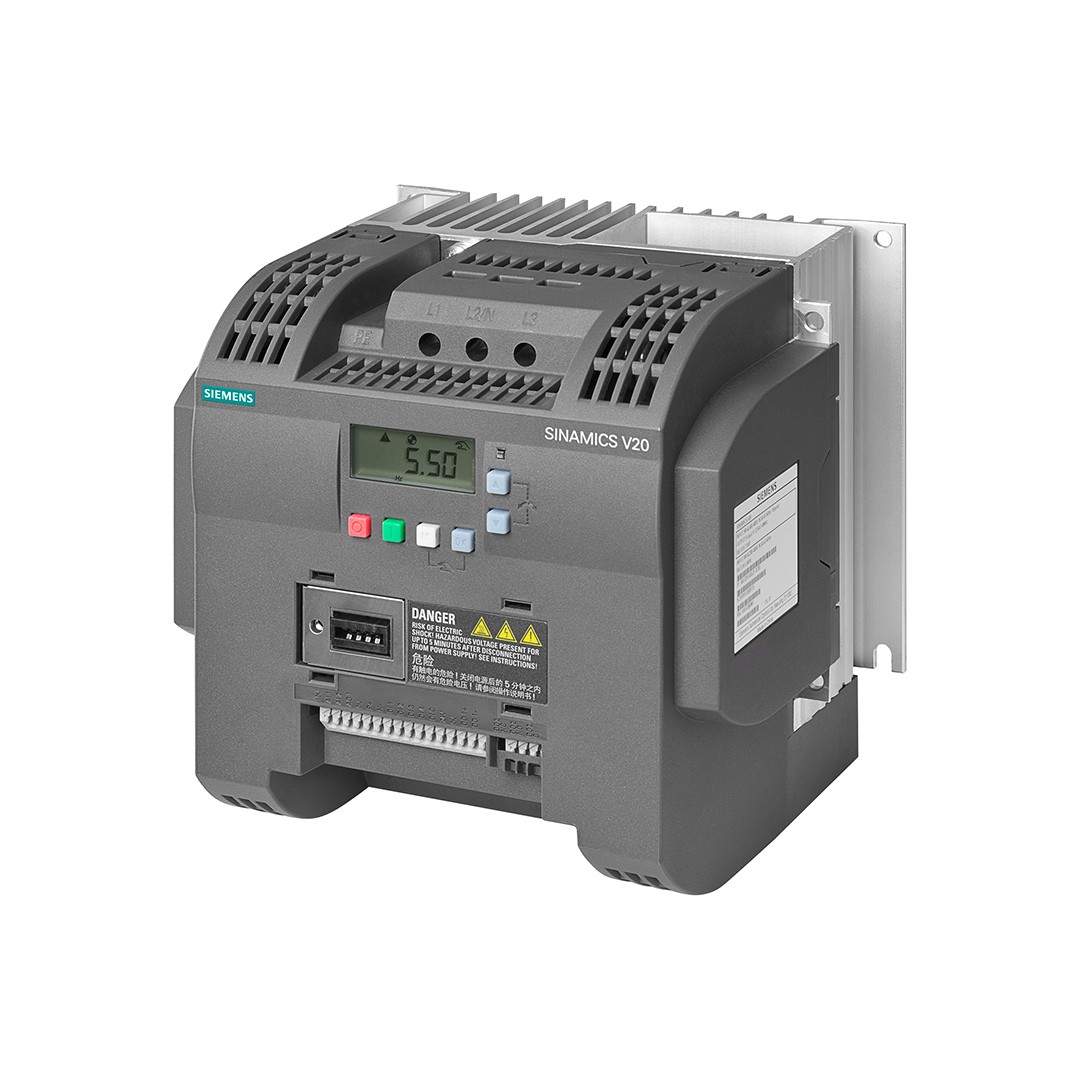 Siemens 6SL3210-5BE25-5UV0 SINAMICS V20 5,5 KW 3FAZ 400V/3FAZ 400V AC Frekans İnvertörü (380-480 V)