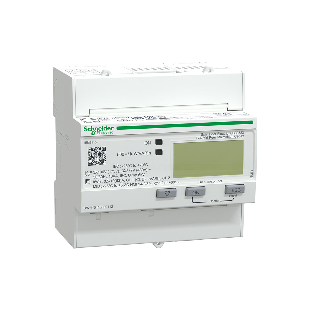 Schneider A9MEM3115 İEM3110 63A Dijital Çıkışlı Enerji Ölçer